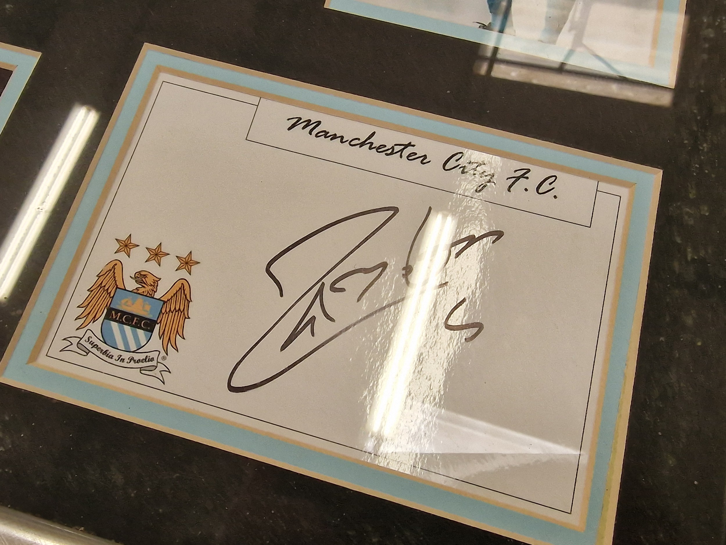 Manchester City football memorabilia autograph collection past and present Premiere league - Image 3 of 4
