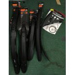 Selection of blades/mud guards. Fits 26 - 29” wheels. New and carded.