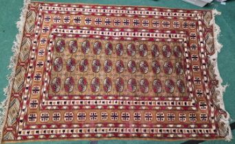 Vintage Afgan rug with a geometric design pattern 260x190cm