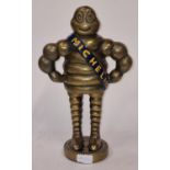 Cast metal "Michelin Man" advertising feature 37cm tall