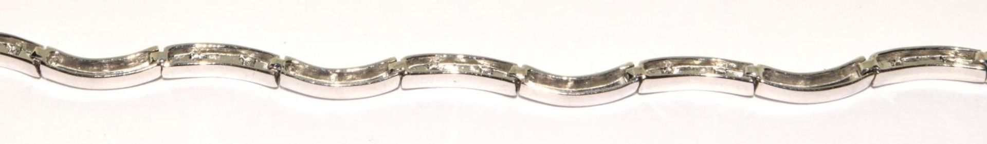 Diamond 9ct white gold 7g 7.5inch bracelet - Image 5 of 5