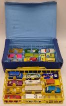 Matchbox Superfast vintage full collectors mini case of Matchbox die cast cars.