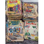 Collection of mainly DC vintage comics in various conditions to include X Men, Superman etc.