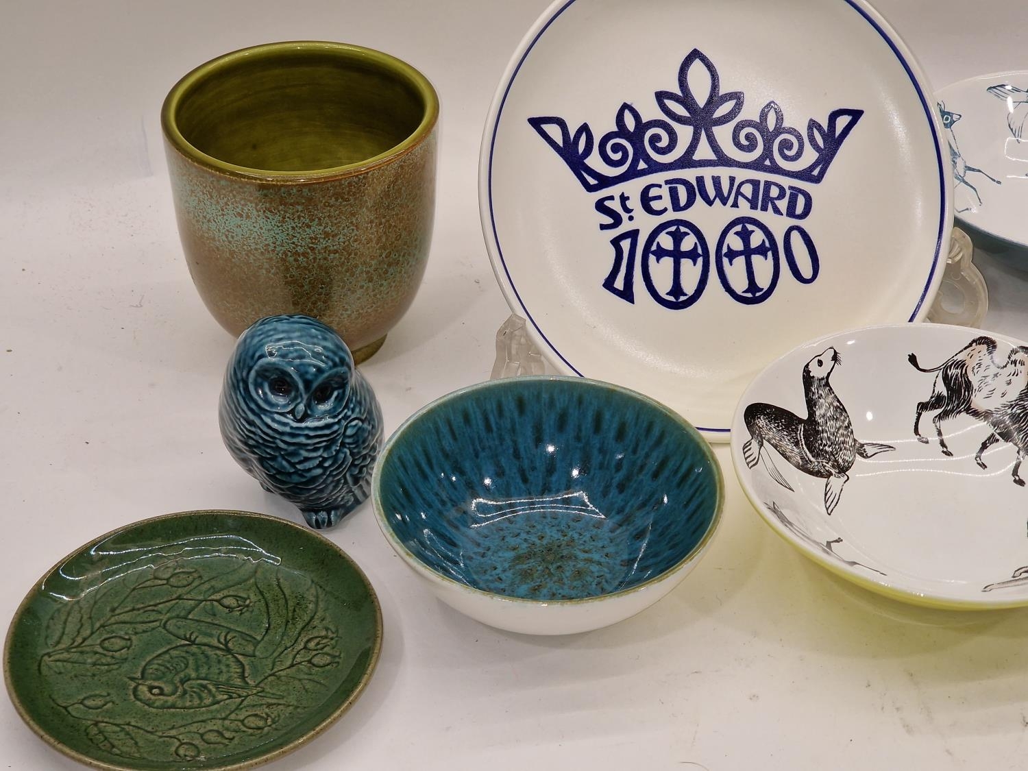 Poole Pottery job lot to include 1960's Robert Jefferson bowls and other pieces (8). - Image 2 of 4