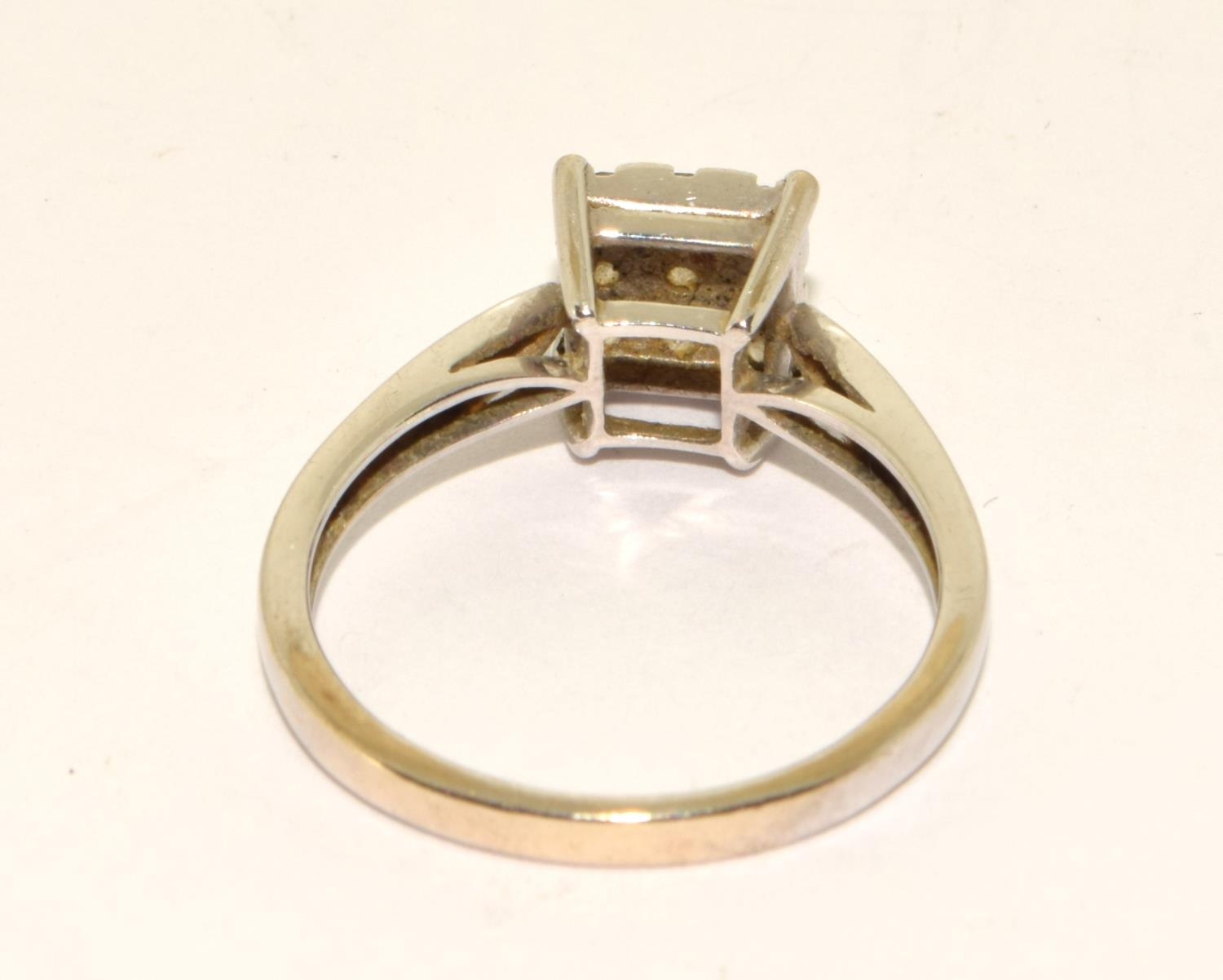 Diamond approx 0.33ct total 9ct gold ring 2.3g size N - Image 3 of 5