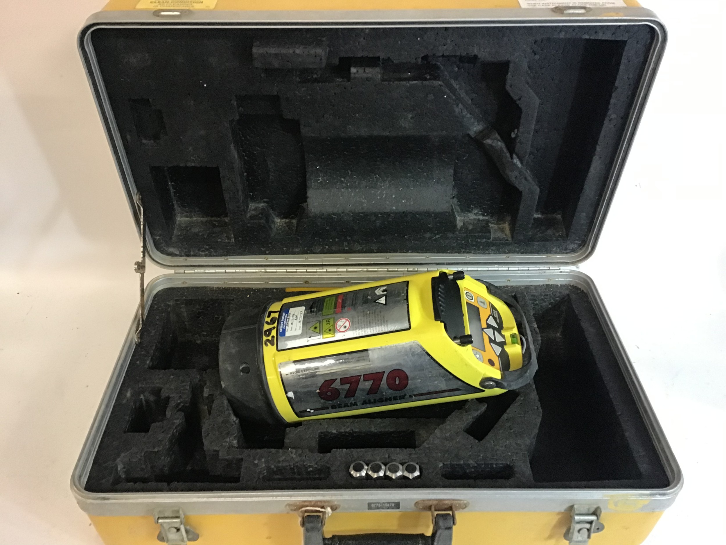 Beam Aligner model 6770. Comes with heavy duty plastic case.