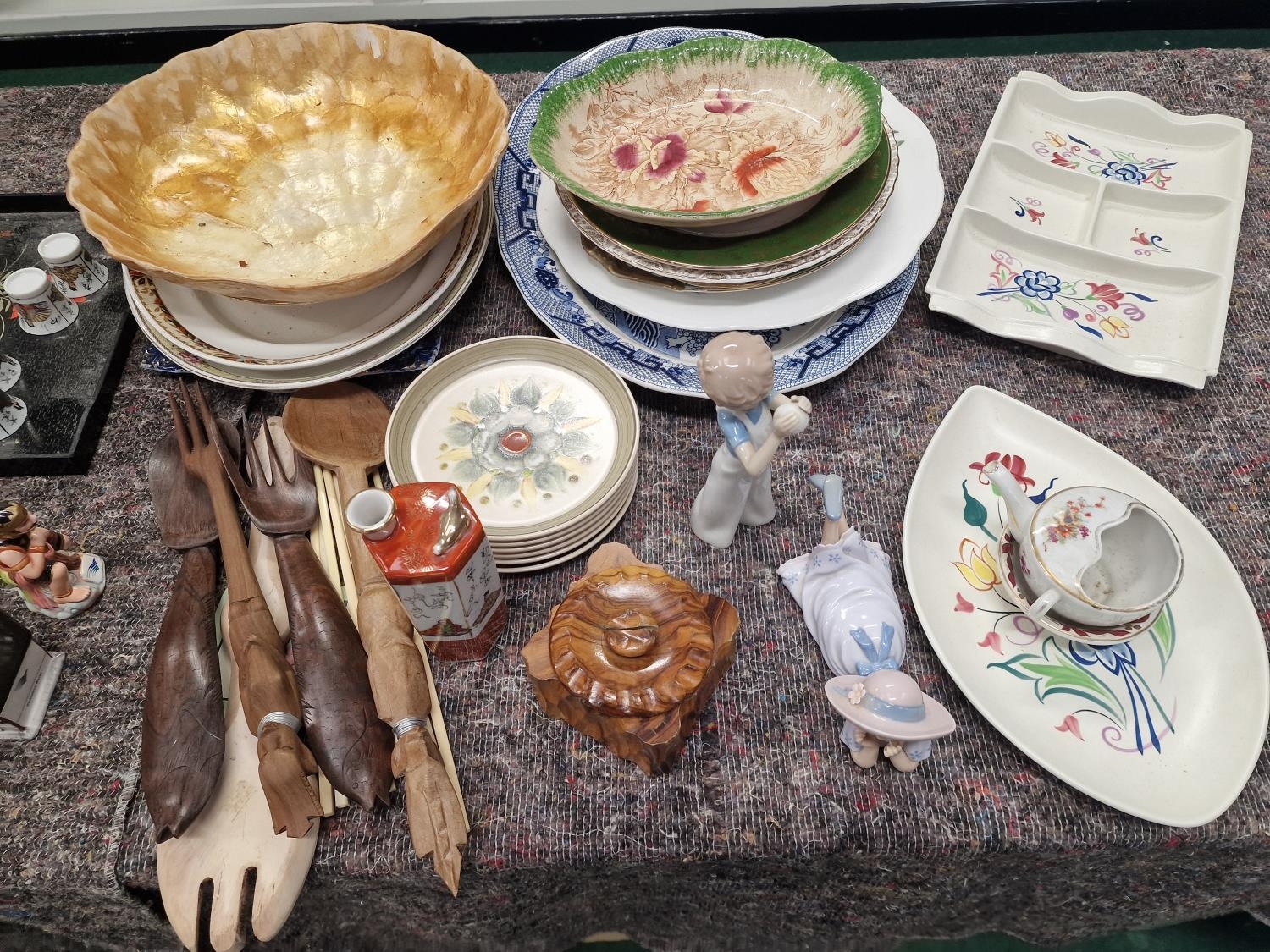 Large collection of various chinaware items to include Poole Pottery and figurines. - Image 3 of 3