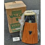 Valor Viceroy 1970's vintage oil heater in the "Harvest Gold" colour with original (tatty) box.