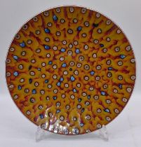 Poole Pottery interest Anita Harris Studio charger 41cm.