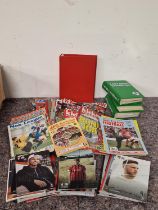 Box of football related magazines and ephemera to include local AFC Bournemouth match day