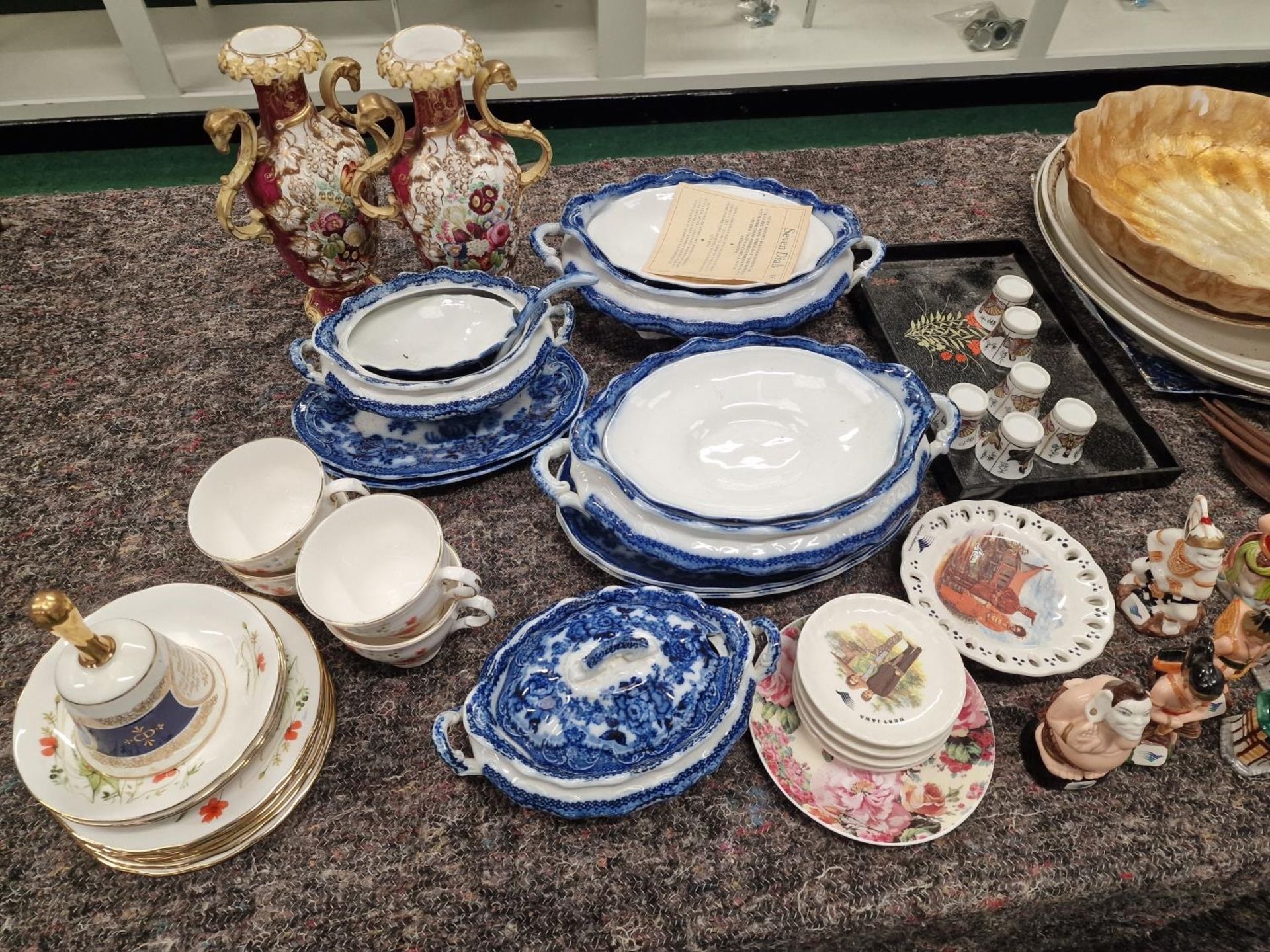 Large collection of various chinaware items to include Poole Pottery and figurines. - Image 2 of 3
