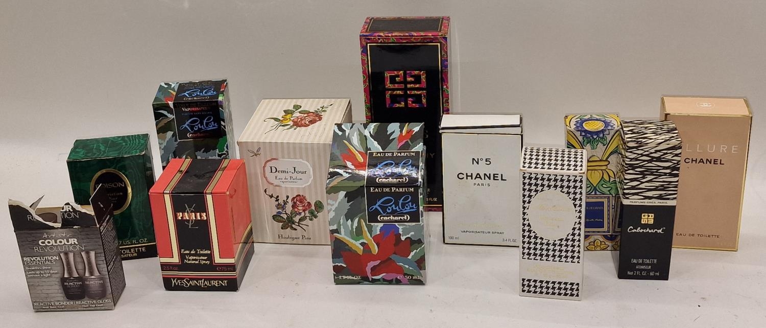 Collection of ladies used perfumes many luxury brands to include Chanel and Christian Dior.