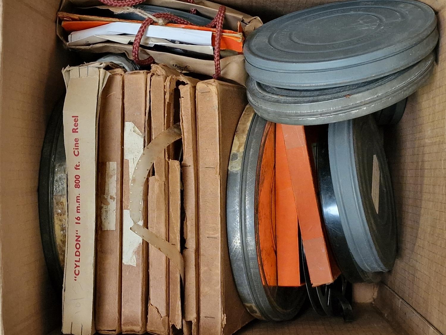 Quantity of Vintage 16/18mm cine film reel