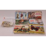 Collection of vintage Brooke Bond cigarette/tea card albums. 17 in total together with a bag of
