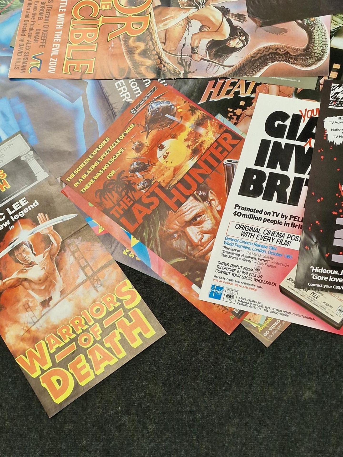 Large collection of mainly 1980s movie posters. Good lot to sort through. - Image 3 of 6