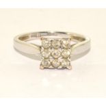 Diamond approx 0.33ct total 9ct gold ring 2.3g size N