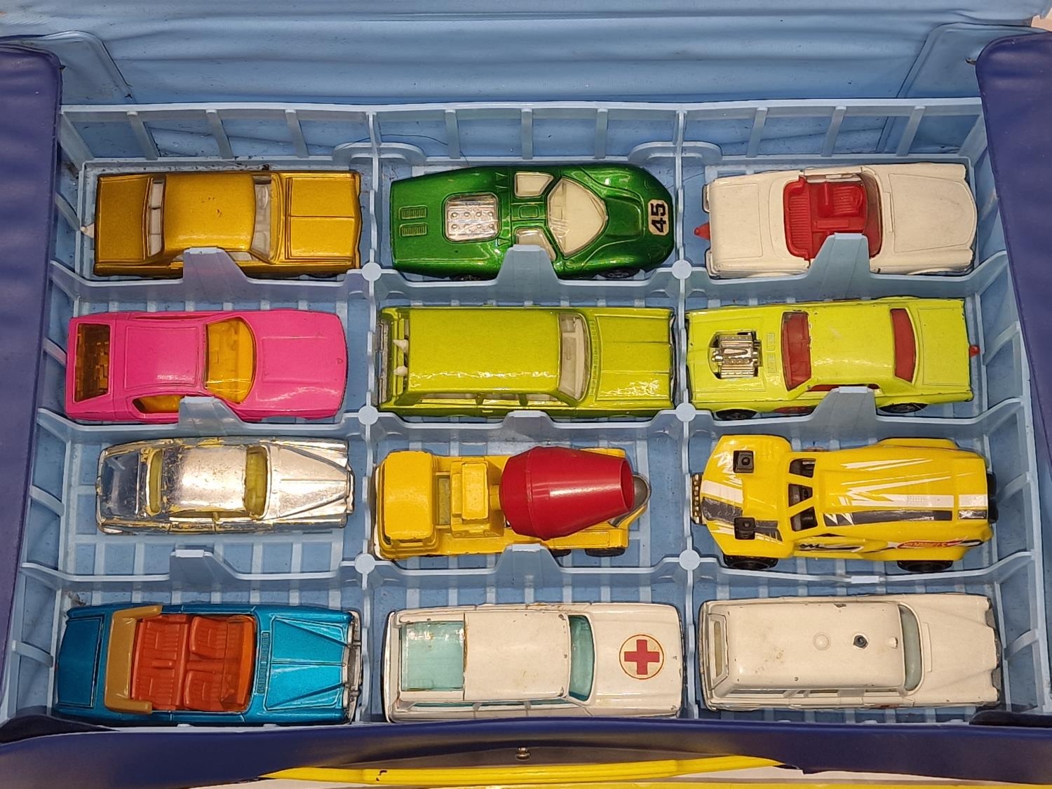 Matchbox Superfast vintage full collectors mini case of Matchbox die cast cars. - Image 2 of 4