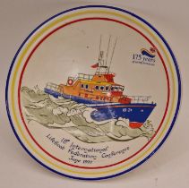 Poole Pottery RNLI Lifeboat Federation Conference bowl 1999.