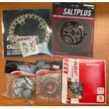 Quantity of new and carded cycle sprockets. Various makes and sizes