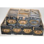 100's of antique magic lantern slides in numbered boxes. Religious texts/hymns/images. 7 boxes
