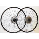 WTB STx-I23 fron and rear cycle wheels. 29" rim disc brakes and 10 gear hub attached
