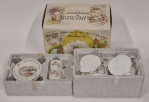 Wedgwood 10 piece Mrs Tiggy-Winkle Children's Tea Set all complete in original box. Vendor advises