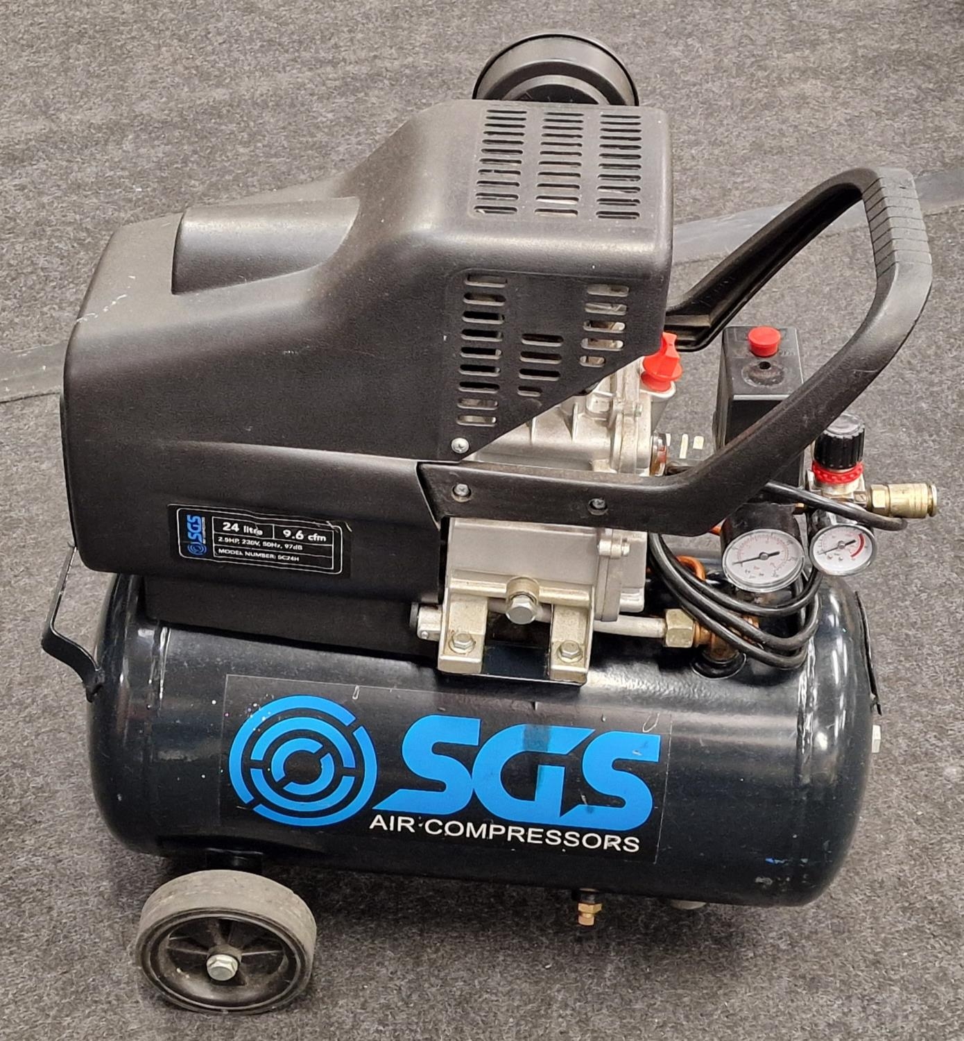 SGS SVSC24H 24 litre air compressor.