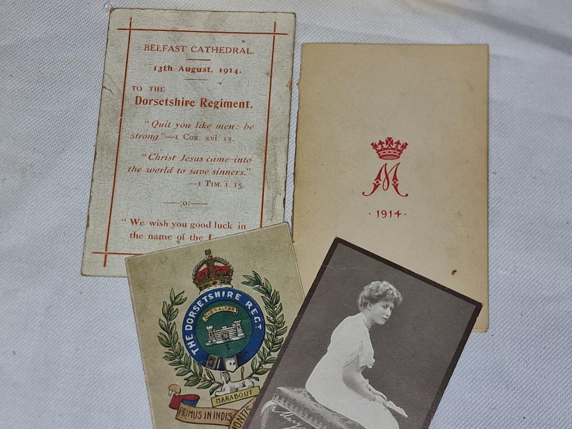 1914 Queen Mary Christmas tin with contents. - Image 3 of 3