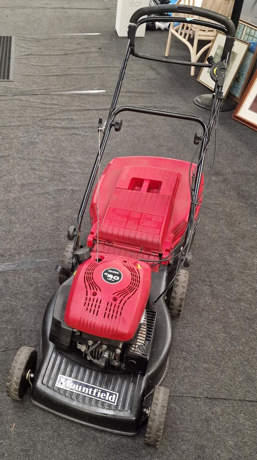 Mountfield "RV40" 150cc petrol lawn mower working at time of Cataloging