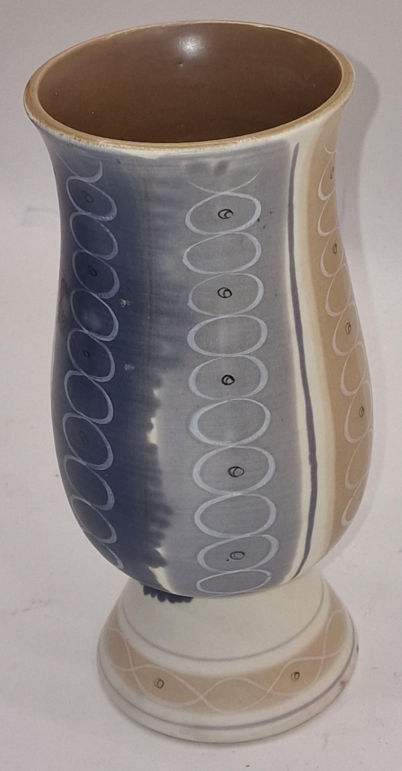 Poole Pottery PLC Pattern freeform vase 20cm tall. - Image 2 of 3