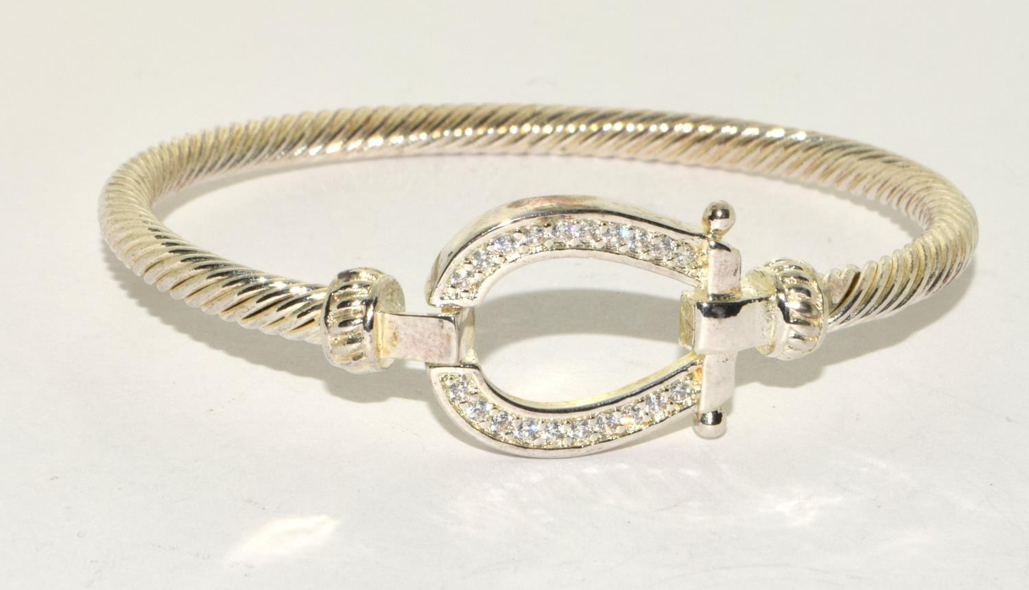 Designer style 925 silver bangle