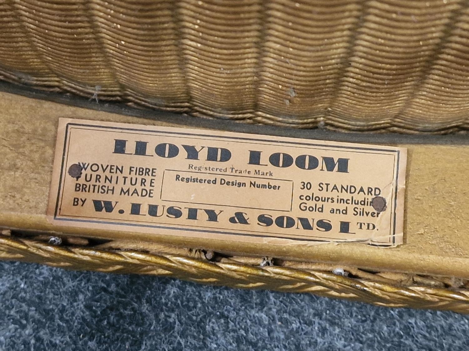 Four miscellaneous items of furniture to include vintage Lloyd Loom stool. - Image 3 of 3