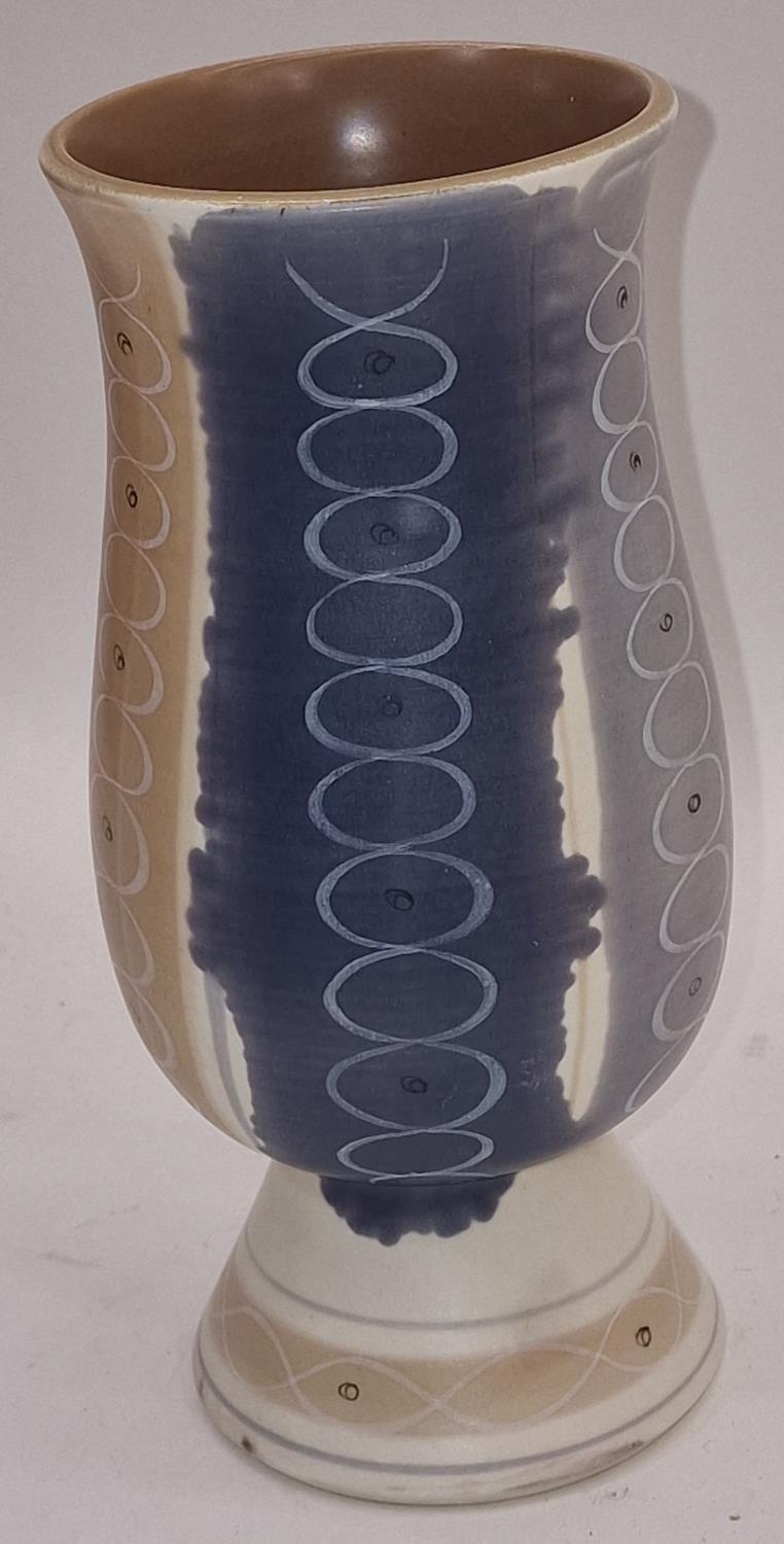 Poole Pottery PLC Pattern freeform vase 20cm tall.