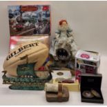Collection of miscellaneous items to include toys, signed rugby ball etc.