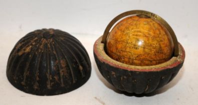 Stunning antique Georgian Newtons New and Improved Pocket Celestial globe. Circa 1820's. Globe