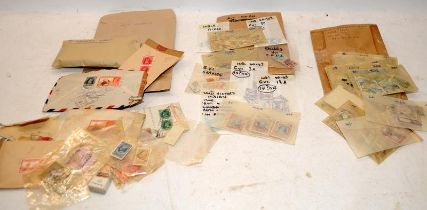 Collection of George VI era Indian Stamps, Overprints Bahrain, Service etc. Loose sorted and some on