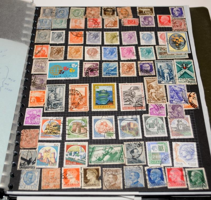 Quantity of Stamp albums and stock books from around the world plus loose stamps to sort. Part of - Image 10 of 11