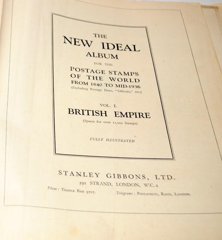 Stanley Gibbons New Ideal Stamp Album, 1840-Mid 1936 Vol.1 British Empire. A good selection of