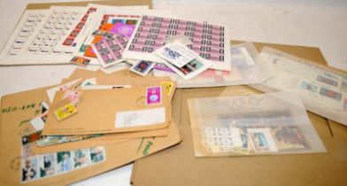 Small stamp collection including a number of Guernsey stock sheets, Jersey and GB unused etc