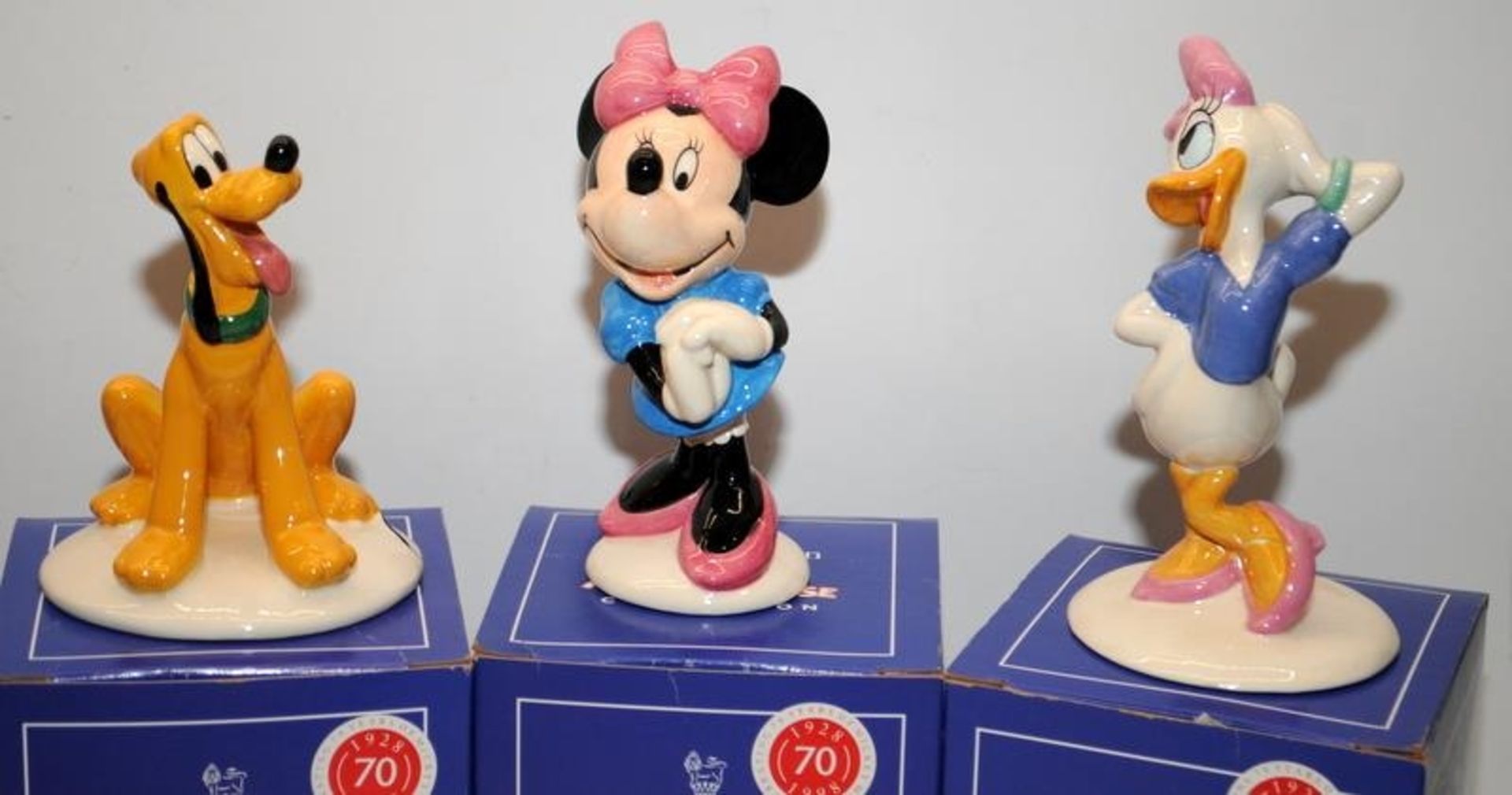 Royal Doulton Mickey Mouse 70th Anniversary Collection. Complete set of all 6 figures, boxed - Image 3 of 3