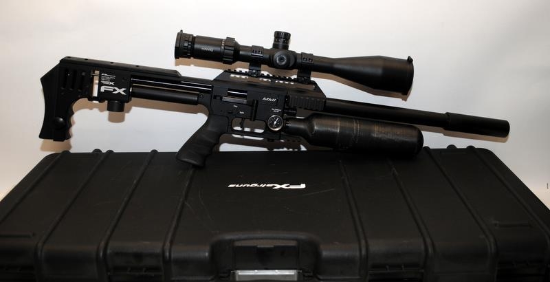 FX Impact X Smoothtwist MKII .177 Cal. Air Rifle c/w fitted Hawke Sidewinder Scope. Comes in hard