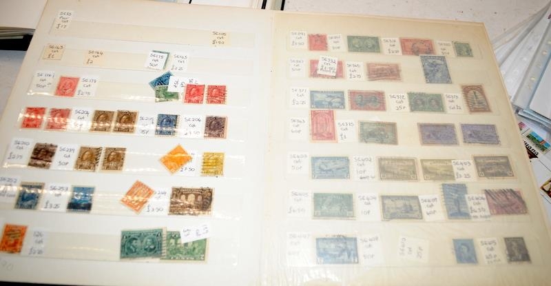 A collection of stamp albums and stock books well filled with world stamps. 7 albums in lot c/w a - Image 7 of 11