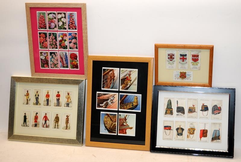 Large quantity of framed ready for display cigarette and tea cards. 12 frames in lot - Image 3 of 4