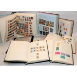 A collection of stamp albums and stock books well filled with world stamps. 7 albums in lot