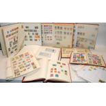 A collection of stamp albums and stock books well filled with world stamps. 7 albums in lot c/w a