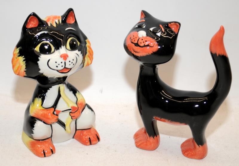 5 x Lorna Bailey Cat figures: Cool, Precious, Eros, Lenny and Dotty. All signed - Image 2 of 3