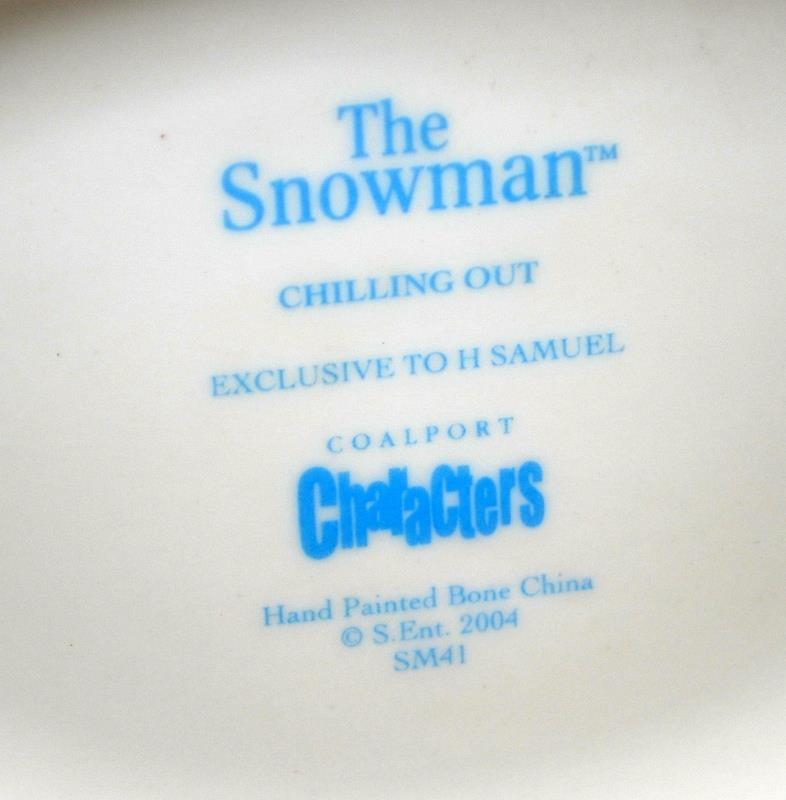 Coalport The Snowman figurine: Chilling Out. H Samuels exclusive figure. Boxed - Image 2 of 4