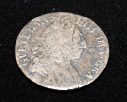 1697 William III silver Sixpence