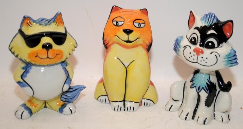 5 x Lorna Bailey Cat figures: Cool, Precious, Eros, Lenny and Dotty. All signed - Image 3 of 3