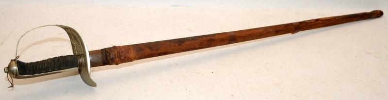 Antique 1897 Pattern Indian Officer's Dress Sword. George V Cypher to Basket c/w scabbard ( - Image 6 of 7